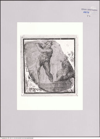 Vorderseite von Sotheby's [https://www.deutsche-digitale-bibliothek.de/content/lizenzen/rv-ez/] Charon in seinem Boot, nach Michelangelo - , bh607147_recto. Foto.