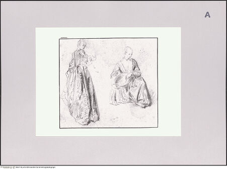 Vorderseite von Sotheby's [https://www.deutsche-digitale-bibliothek.de/content/lizenzen/rv-ez/] Figurenstudien: stehendes Mädchen seitlich und sitzendes Mädchen mit Schale - , bh607150_recto. Foto.