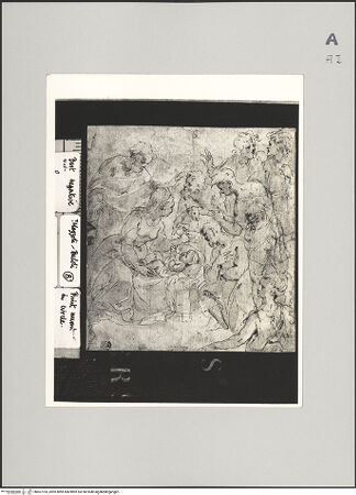 Vorderseite von Sotheby's [https://www.deutsche-digitale-bibliothek.de/content/lizenzen/rv-ez/] Die Anbetung des Christuskindes durch die Hirten - , bh607155_recto. Foto.