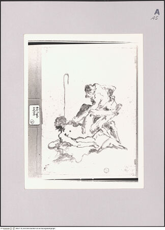 Vorderseite von Sotheby's [https://www.deutsche-digitale-bibliothek.de/content/lizenzen/rv-ez/] Herkules und Antäus (verso) - , bh607178_recto. Foto.