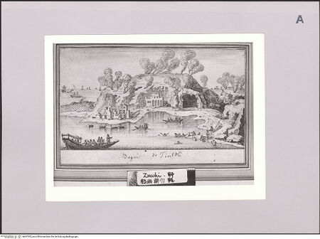 Vorderseite von Sotheby's [https://www.deutsche-digitale-bibliothek.de/content/lizenzen/rv-ez/] Ansicht der Bagni di Tritoli bei Baiae (Bacoli) - , bh607202_recto. Foto.