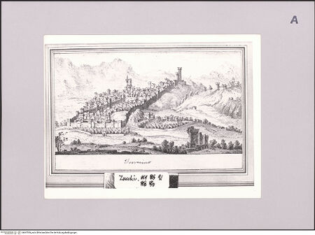 Vorderseite von Sotheby's [https://www.deutsche-digitale-bibliothek.de/content/lizenzen/rv-ez/] Ansicht von Terracina - , bh607206_recto. Foto.