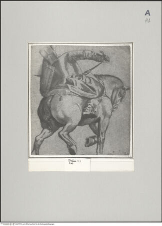 Vorderseite von Sotheby's [https://www.deutsche-digitale-bibliothek.de/content/lizenzen/rv-ez/] Berittener asiatischer Krieger in Rückansicht - , bh607223_recto. Foto.