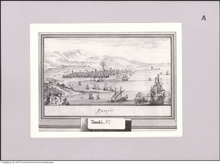 Vorderseite von Sotheby's [https://www.deutsche-digitale-bibliothek.de/content/lizenzen/rv-ez/] Ansicht von Reggio Calabria - , bh607231_recto. Foto.