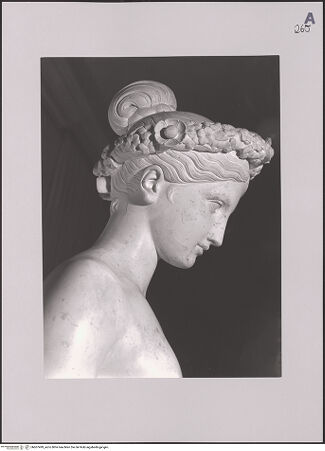 Vorderseite von ICCD [https://www.deutsche-digitale-bibliothek.de/content/lizenzen/rv-ez/] Flora - Detail des Kopfes im rechten Profil, bh607499_recto. Foto.