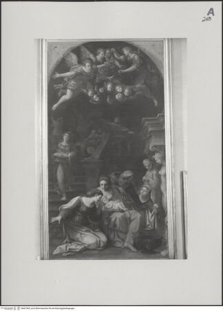 Vorderseite von ICCD [https://www.deutsche-digitale-bibliothek.de/content/lizenzen/rv-ez/] Die Geburt Marias - Gesamtansicht, bh607500_recto. Foto (digital).