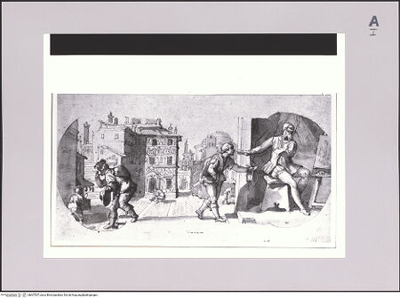 Vorderseite von Statens Museum for Kunst, Kopenhagen [https://www.deutsche-digitale-bibliothek.de/content/lizenzen/rv-ez/] Die Abweisung Taddeo Zuccaris durch seinen Verwandten Francesco Nardini - Gesamtansicht, bh607537_recto. Foto.