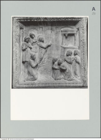 Vorderseite von unbekannt [https://www.deutsche-digitale-bibliothek.de/content/lizenzen/rv-fz/] Szenen aus dem Leben der heiligen Christina - Die heilige Christina läßt das Kultbild Apollos in Staub zerfallen, bh607563_recto. Foto.