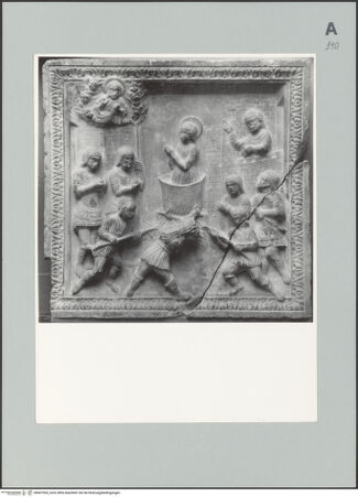 Vorderseite von unbekannt [https://www.deutsche-digitale-bibliothek.de/content/lizenzen/rv-fz/] Szenen aus dem Leben der heiligen Christina - Martyrium der heiligen Christina, bh607565_recto. Foto.