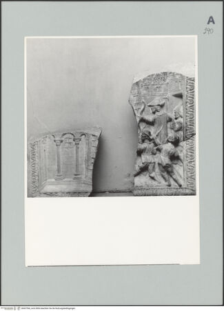 Vorderseite von unbekannt [https://www.deutsche-digitale-bibliothek.de/content/lizenzen/rv-fz/] Szenen aus dem Leben der heiligen Christina - Zwei Fragmente: Tötung der heiligen Christina, bh607566_recto. Foto.