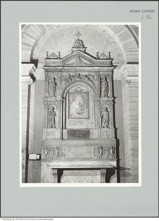 Vorderseite von Sopr BAS ROMA [https://www.deutsche-digitale-bibliothek.de/content/lizenzen/rv-ez/] Ehemaliger Hochaltar - , bh607640_recto. Foto.