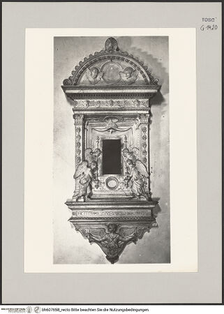 Vorderseite von Soprintendenza alle Gallerie Gabinetto Fotografico - Firenze [https://www.deutsche-digitale-bibliothek.de/content/lizenzen/rv-ez/] Tabernakel - , bh607658_recto. Foto.