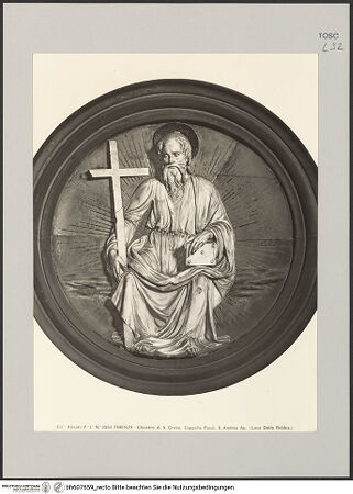 Vorderseite von Alinari [https://www.deutsche-digitale-bibliothek.de/content/lizenzen/rv-ez/] Heiliger Andreas - , bh607659_recto. Foto.