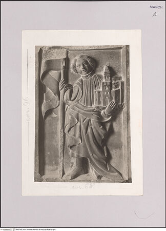 Vorderseite von Ministero della Pubblica Istruzione [https://www.deutsche-digitale-bibliothek.de/content/lizenzen/rv-ez/] Heilger Venanzio - , bh607682_recto. Foto.