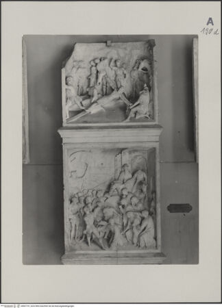 Vorderseite von unbekannt [https://www.deutsche-digitale-bibliothek.de/content/lizenzen/rv-ez/] Kreuztragung und Kreuzaufrichtung - , bh607747_recto. Foto.