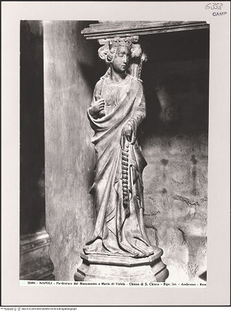 Vorderseite von Alinari [https://www.deutsche-digitale-bibliothek.de/content/lizenzen/rv-ez/] Grabmal der Maria von Valois (gest. 1328)Tugenden - Caritas, bh607819_recto. Foto.