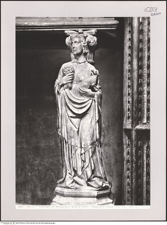 Vorderseite von Alinari [https://www.deutsche-digitale-bibliothek.de/content/lizenzen/rv-ez/] Grabmal der Maria von Valois (gest. 1328)Tugenden - Spes, bh607820_recto. Foto.