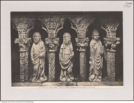 Vorderseite von Alinari [https://www.deutsche-digitale-bibliothek.de/content/lizenzen/rv-ez/] Hauptaltar - Rückseite vor 1943, Detail, bh607905_recto. Foto.