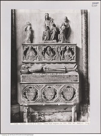 Vorderseite von Alinari [https://www.deutsche-digitale-bibliothek.de/content/lizenzen/rv-ez/] Grabmal des Drugo Merloto (gest. 1339) - Gesamtansicht, bh607946_recto. Foto.