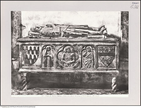 Vorderseite von Alinari [https://www.deutsche-digitale-bibliothek.de/content/lizenzen/rv-ez/] Grabmal des Perrotto de Cabannis (gest. 1336) - Frontalansicht, bh607994_recto. Foto (digital).