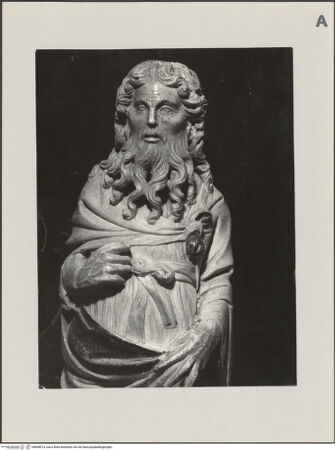 Vorderseite von Grassi [https://www.deutsche-digitale-bibliothek.de/content/lizenzen/rv-ez/] Johannes der Täufer - Detail: Kopf und Oberkörper, bh608014_recto. Foto.