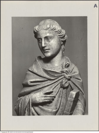 Vorderseite von Grassi [https://www.deutsche-digitale-bibliothek.de/content/lizenzen/rv-ez/] Johannes der Evangelist - Detail: Kopf und Oberkörper, bh608018_recto. Foto.