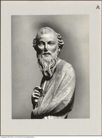 Vorderseite von Grassi [https://www.deutsche-digitale-bibliothek.de/content/lizenzen/rv-ez/] Prophet - Detail: Kopf und Oberkörper, bh608021_recto. Foto.