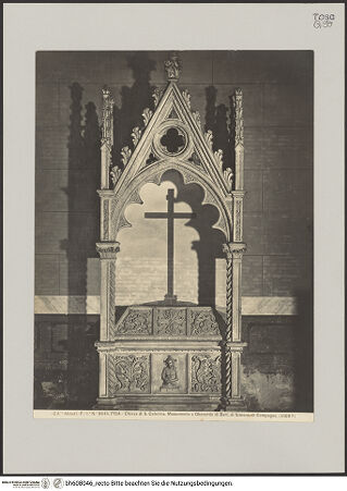 Vorderseite von Alinari [https://www.deutsche-digitale-bibliothek.de/content/lizenzen/rv-ez/] Grabmal für Gherado di Bartolomeo - Gesamtansicht, bh608046_recto. Foto.