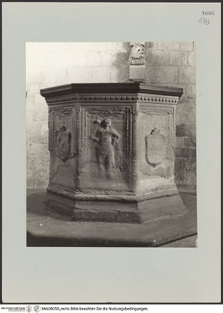 Vorderseite von Soprintendenza alle Gallerie - Firenze [https://www.deutsche-digitale-bibliothek.de/content/lizenzen/rv-ez/] Taufbecken - , bh608050_recto. Foto.