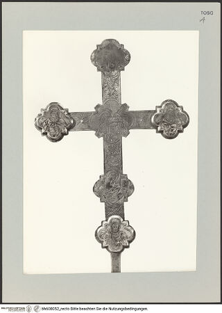 Vorderseite von Sopr. Gall. Firenze [https://www.deutsche-digitale-bibliothek.de/content/lizenzen/rv-ez/] Kruzifix - Rückseite mit Agnus Dei, bh608052_recto. Foto.