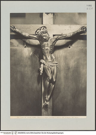 Vorderseite von Alinari [https://www.deutsche-digitale-bibliothek.de/content/lizenzen/rv-ez/] Kruzifix - , bh608053_recto. Foto.