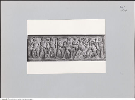 Vorderseite von unbekannt [https://www.deutsche-digitale-bibliothek.de/content/lizenzen/rv-fz/] Sarkophag mit dem Tod des MeleagerTod des Meleager - Vorderseite, bh608069_recto. Foto.