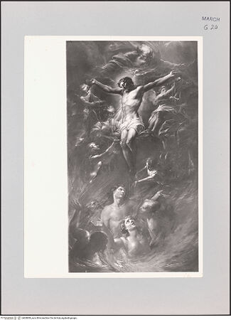 Vorderseite von Rigamonti [https://www.deutsche-digitale-bibliothek.de/content/lizenzen/rv-fz/] Der gekreuzigte Christus und die Seelen im Fegefeuer - Gesamtansicht, bh608089_recto. Foto.