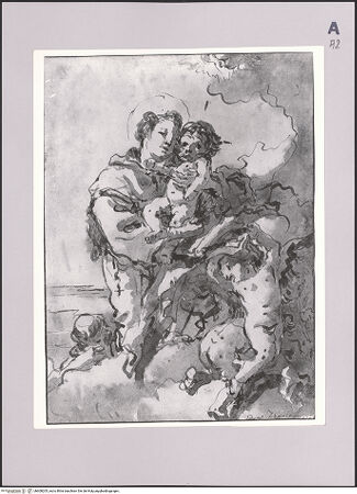 Vorderseite von Frick Art Reference Library [https://www.deutsche-digitale-bibliothek.de/content/lizenzen/rv-ez/] Antonius von Padua mit dem Christuskind - , bh608205_recto. Foto.