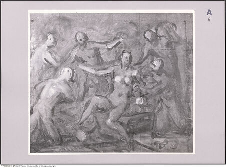 Vorderseite von unbekannt [https://www.deutsche-digitale-bibliothek.de/content/lizenzen/rv-fz/] Allegorie des menschlichen Lebens - , bh608235_recto. Foto: Feist, Thomas?.