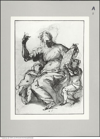 Vorderseite von Bibliotheca Hertziana [https://www.deutsche-digitale-bibliothek.de/content/lizenzen/rv-fz/] Sibylle mit zwei Putti - , bh608241_recto. Foto.