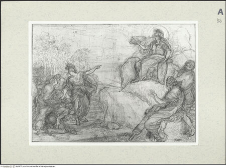 Vorderseite von Graphische Sammlung Albertina [https://www.deutsche-digitale-bibliothek.de/content/lizenzen/rv-ez/] Unidentifizierte mythologische Darstellung - , bh608275_recto. Foto.