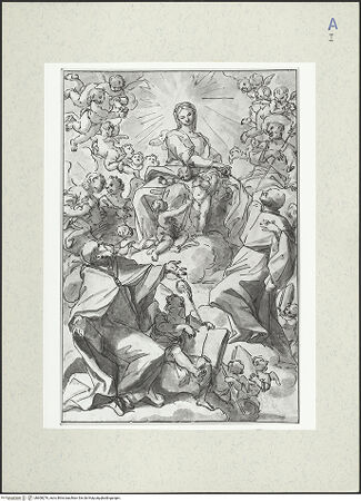 Vorderseite von Graphische Sammlung Albertina [https://www.deutsche-digitale-bibliothek.de/content/lizenzen/rv-ez/] Sacra Conversazione - , bh608276_recto. Foto.