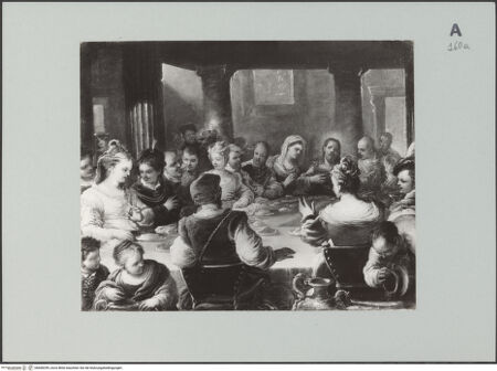 Vorderseite von Soprintendenza Gallerie - Napoli [https://www.deutsche-digitale-bibliothek.de/content/lizenzen/rv-ez/] Die Hochzeit zu Kana - , bh608299_recto. Foto.