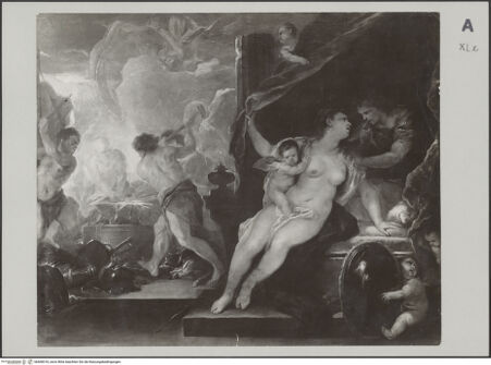 Vorderseite von Mahon, Denis (Sir) [https://www.deutsche-digitale-bibliothek.de/content/lizenzen/rv-ez/] Venus und Mars in der Schmiede des Vulkan - , bh608318_recto. Foto.