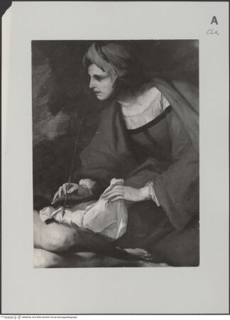 Vorderseite von MAS (Barcelona) [https://www.deutsche-digitale-bibliothek.de/content/lizenzen/rv-ez/] Der heilige Sebastian wird von der Witwe Irene gepflegt - Detail: Irene, bh608344_recto. Foto.