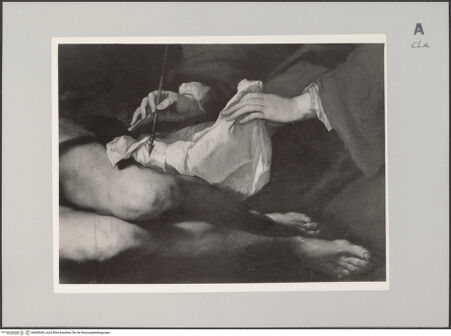 Vorderseite von MAS (Barcelona) [https://www.deutsche-digitale-bibliothek.de/content/lizenzen/rv-ez/] Der heilige Sebastian wird von der Witwe Irene gepflegt - Detail, bh608345_recto. Foto.