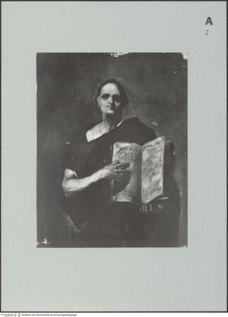 Vorderseite von Museo Nacional de Bellas Artes [https://www.deutsche-digitale-bibliothek.de/content/lizenzen/rv-ez/] Philosoph - nach Entfernung der Farbe und Retuschen, bh608359_recto. Foto.