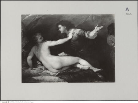 Vorderseite von Soprintendenza Gallerie - Napoli [https://www.deutsche-digitale-bibliothek.de/content/lizenzen/rv-ez/] Lucretia und Sextus Tarquinius - , bh608372_recto. Foto.