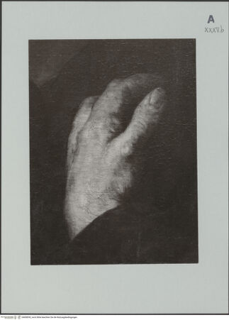 Vorderseite von unbekannt [https://www.deutsche-digitale-bibliothek.de/content/lizenzen/rv-ez/] Der heilige Franz von Paola - Detail: Hand, bh608392_recto. Foto.