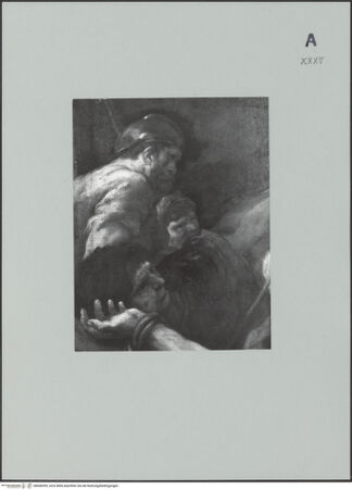 Vorderseite von Tigges, Rösle E. [https://www.deutsche-digitale-bibliothek.de/content/lizenzen/rv-ez/] Kreuzigung des heiligen Petrus - Detail, bh608399_recto. Foto.