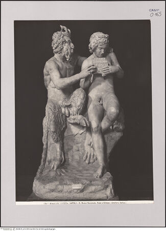 Vorderseite von Alinari [https://www.deutsche-digitale-bibliothek.de/content/lizenzen/rv-fz/] Pan und Daphnis, Kopie einer Gruppe der zweiten Hälfte des 2. Jahrhundertsv. Chr. - Gesamtansicht, bh608410_recto. Foto.