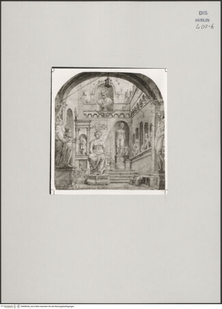 Vorderseite von Staatliche Museen zu Berlin - Preußischer Kulturbesitz [http://creativecommons.org/publicdomain/mark/1.0/] Hof der Casa Sassi - , bh608420_recto. Foto.