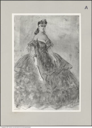 Vorderseite von unbekannt [https://www.deutsche-digitale-bibliothek.de/content/lizenzen/rv-ez/] Dame in Crinoline - , bh608429_recto. Foto: Feist, Thomas?.