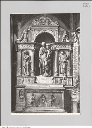 Vorderseite von Alinari [https://www.deutsche-digitale-bibliothek.de/content/lizenzen/rv-ez/] Der Altar von Monteoliveto (Altare del Pezzo) - Gesamtansicht, bh608485_recto. Foto.